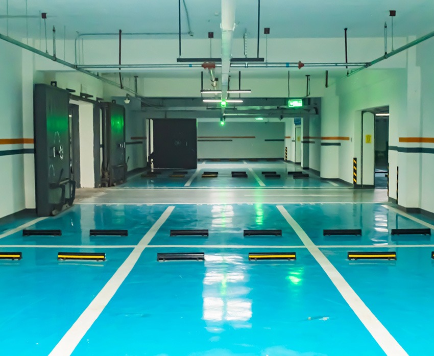 Villa Parking Epoxy Painting UAE